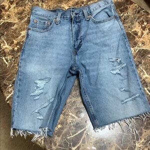 Men's Blue Denim Shorts